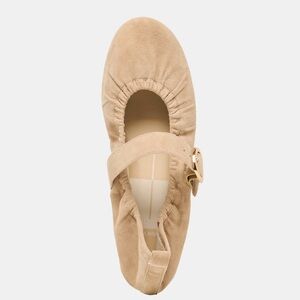 Dolce Vita Caely Ballet Flat in Camel Suede